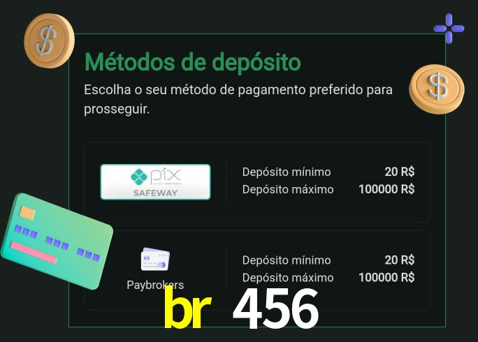 O cassino br 456 oferece uma grande variedade de métodos de pagamento